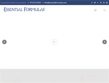 Tablet Screenshot of essentialformulas.com